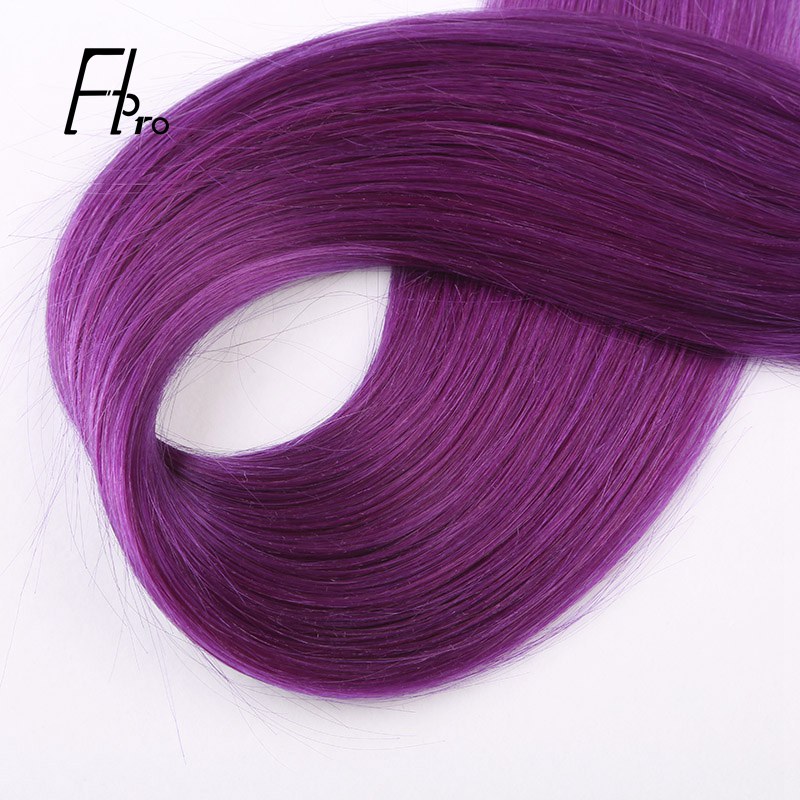 Premium Virgin Hair Violet Color Tape Hair Extensions Straight 18 inches